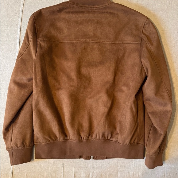 Men's Classic Tan Bomber Jacket - Picture 9 of 9